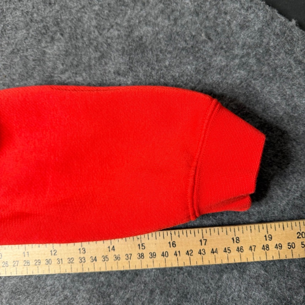 Nike Sportswear Floral Swoosh Quarter Zip Fleece Pullover Red Mens XL Sweatshirt - Picture 8 of 9